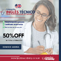 Imagem do curso Curso EAD - Inglês Técnico para Profissionais de Saúde + Certificado 360 horas + 2 Anos de acesso Livre