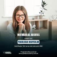 Imagem do produto Curso EAD - Psicologia Hospitalar - Certificado 720 horas liberado pelo MEC