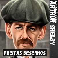 Imagem do curso Arte Digital "ARTHUR SHELBY" por Freitas Desenhos
