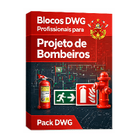 Imagem do produto Blocos DWG Profissionais para Projeto de Bombeiros