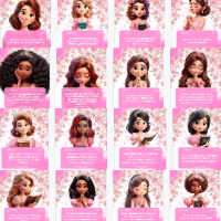 Imagem do produto Pack Canva Princesas do Senhor - Rosa
