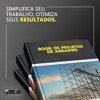 Imagem do produto BOOK de Projetos de Andaimes com memorial de cálculo, lista de material e ART