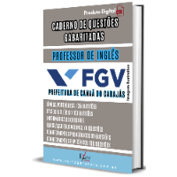 Imagem do produto CADERNO DE QUESTÕES GABARITADAS : PROFESSOR DE INGLÊS  CANAÃ DOS CARAJÁS FGV