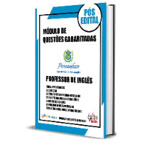 Imagem do produto MÓDULO DE QUESTÕES GABARITADAS: PROFESSOR DE INGLÊS, SEE PE 2022 PÓS EDITAL