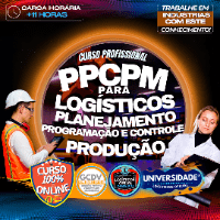 Imagem do curso PPCPM PLANEJAMENTO, PROGRAMAÇÃO E PRODUÇÃO DE MATERIAIS PARA LOGÍSTICOS