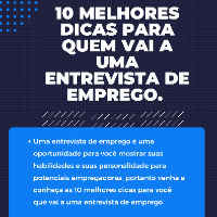 Imagem do produto 10 MELHORES DICAS PARA QUEM VAI A UMA ENTREVISTA DE EMPREGO