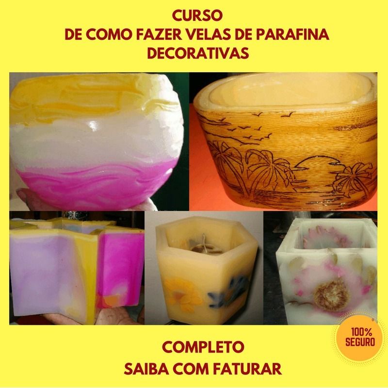 Imagem do produto Curso de Fabricar Velas De Parafina Decorativas