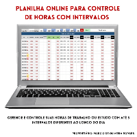 Imagem do produto Planilha Online para Controle de Horas com Intervalos