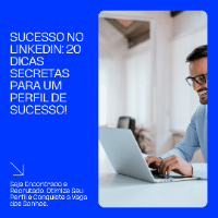 Imagem do produto 20 dicas secretas para destravar e ter sucesso com o seu perfil no Linkedin