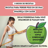 Imagem do produto Transforme seu corpo em 30 dias com receitas saborosas para perda de peso. Este guia oferece pratos , conselhos de estilo de vida e  bem-estar para alcançar seus objetivos de maneira eficiente.  versão mais leve e feliz de si mesmo neste Ebook exclusivo!