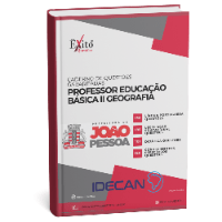 Imagem do produto CADERNO DE QUESTÕES GABARITADAS: PROFESSOR DE GEOGRAFIA, IDECAN JP