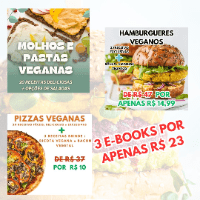 Imagem do produto PROMOÇÃO VEGANA : 3 E-BOOKS POR APENAS R$ 23