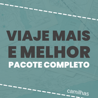 Imagem do produto KIT : PACOTE SUPER COMPLETO: CAMILHAS - VIAJE MAIS E MELHOR + GUIA DE BOLSO