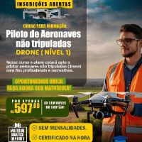 Imagem do curso CURSO DE PILOTO DE DRONE