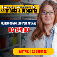Imagem do curso Curso Atendente de Farmácia e Drogaria do Básico ao Avançado