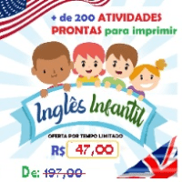 Imagem do produto Atividades de Inglês já preparadas para crianças entre 2 e 6 anos.