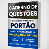 Imagem do produto Caderno de Questões da Legislação Municipal de PORTÃO