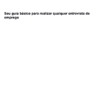 Imagem do produto GUIA BÁSICO PRA FAZER QUALQUER ENTREVISTA DE EMPREGO