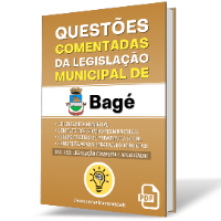 Imagem do produto Questões Comentadas da Legislação Municipal de BAGÉ.