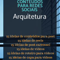 Imagem do produto Conteúdos para redes sociais de Arquitetura
