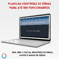 Imagem do produto Planilha completa para controle das férias