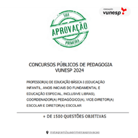Imagem do curso Apostila de Questões para Concursos de Pedagogia - VUNESP