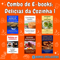 Imagem do curso Receitas - Combo de E-books: Delícias da Cozinha 1