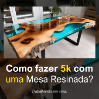 Imagem do produto Mesas Resinadas Pró - Curso/Vídeo Aula passo a passo
