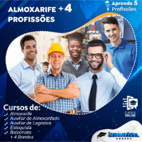 Imagem do curso ALMOXARIFE + 4 PROFISSÕES - Plano Completo