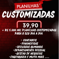 Imagem do produto Planilhas Customizadas