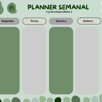 Planner semanal - Organize sua rotina
