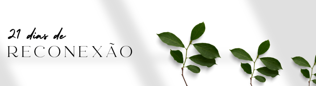 Banner superior do produto. Segue a descrição do conteúdo: Há 7 anos descobri que meu estilo de vida estava muito desconectado do que sonhei para mim e nossa família. Me senti chamada a olhar para algo maior, imenso, para muito além de mim. Por incrível que pareça este chamado me ajudou a "voltar para casa".

Os 21 Dias de Reconexão são um convite especial para quem deseja viver bem na "sua casa". E aqui a CASA é vista em suas 3 dimensões. Cada uma delas será trabalhada ao longo dessa inspiradora jornada. A cada 7 dias mergulharemos em cada dimensão.

Serão 3 semanas guiadas para mudar sua história
> Reconecte-se com:
 - O Criador que te ama como você é
 - Consigo mesma, sua primeira Casa
 - O lugar que você vive, sua segunda Casa
 - Nossa Casa Comum e toda a sua incrível diversidade

Você terá acesso a
> 21 Meditações diárias, com base cristã, que vão te reconectar por meio da:
 - Música, uma playlist especial conectada com toda a jornada
 - Salmos e textos tirados de livros inspiradores
 - Vídeos com reflexões para alimentar sua "casinha"
 - Roteiros com perguntas e atividades práticas diárias (e-book)
 - Mandalas, uma para cada semana

Comece pelo começo. Comece COM você. Reduza ruídos internos e aprenda a lidar melhor com os externos.

Um MUNDO melhor é feito de pessoas inteiras, gratas e conectadas com quem são, onde estão.