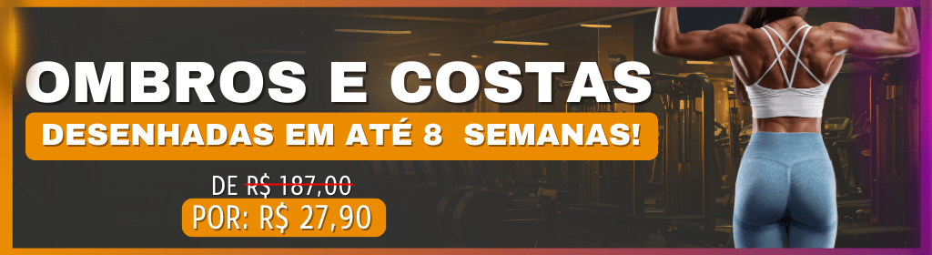 Banner superior do produto. Segue a descrição do conteúdo: Muito prazer, me chamo Matheus Gouveia! 
Diariamente ajudo mulheres a transformar o seu físico e ter um estilo de vida melhor.Você pode ser a próxima! 

A planilha consiste em um planejamento de treino por 2 meses, com total foco na sua silhueta. Seu físico nunca mais será o mesmo. Irei resgatar sua auto estima com a minha metodologia de treino, tal qual já foi testada e aprovada por diversas alunas. Agora é a sua vez! 

Treinarei outros músculos? Sim, você treinará semanalmente, tudo bem dividido e organizado para você, no entanto, daremos uma atenção maior no desenho do seus ombros e suas costas!

Sou iniciante, essa planilha é para mim? Não, infelizmente não, pois se trata de treinos avançados.

Consigo treinar em casa? Também não, a planilha é aplicada apenas para pessoas que treinam em academias.

Há vídeos demonstrativos dos exercícios? Sim! Além disso, o material conta com vídeos explicativos dos métodos treinos, ex: drop set, bi set, etc.

Chegou a hora de rasgar as fichas de treino genéricas das academias, concorda? 
Vamos ser fora da curva!!

Caso não se agrade, você será reembolsada em até 7 dias.