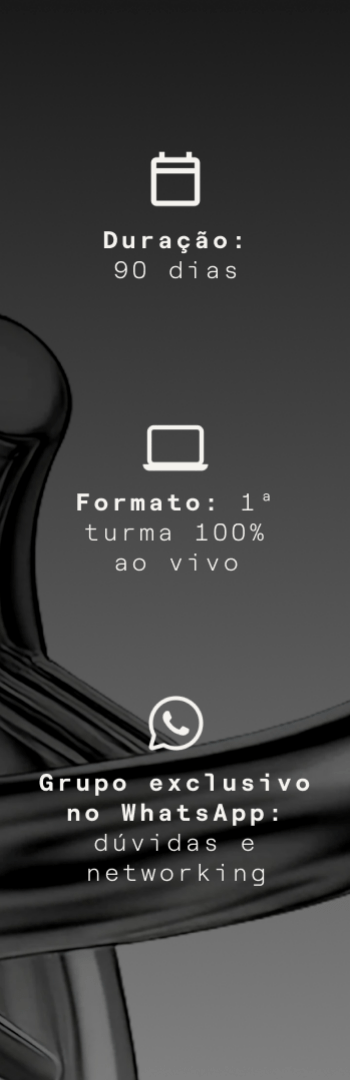 Banner lateral do produto. Segue a descrição do conteúdo: A Mentoria DNA de Autoridade é um processo de 90 dias para profissionais e empresárias que desejam definir seu posicionamento pessoal e profissional, alinhar propósito, comunicação e estética — e transformar presença em prestígio real.

Não se trata de mais uma mentoria sobre branding.
É sobre clareza simbólica, narrativa de poder e resultados com propósito.