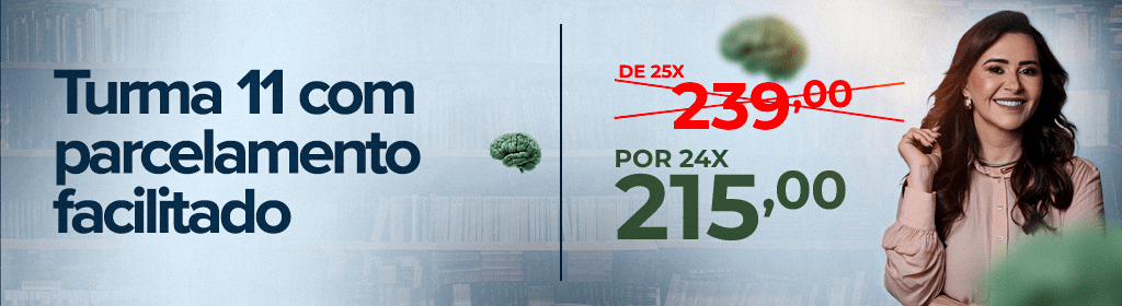 Banner superior do produto. Segue a descrição do conteúdo: ** Descubra as ferramentas para entender a mente humana, superar bloqueios emocionais e ajudar outras pessoas a fazerem o mesmo.

** A Psicanálise é uma das áreas mais valiosas do saber humano. Mesmo que você não tenha intenção de clinicar, você aprenderá e se desenvolver através do melhor e mais completo curso de Psicanálise Clínica do Brasil. Todo esse conhecimento te ajudará a compreender os fenômenos comportamentais e as relações humanas.

** O curso possui um total de 13 módulos que possuem toda a teoria, procedimentos práticos, tópicos avançados até a entrega do Trabalho de Conclusão de Curso.

** Você terá acesso a uma formação completa em Psicanálise Clínica com aulas atualizadas, suporte para o aluno e materiais auxiliares.