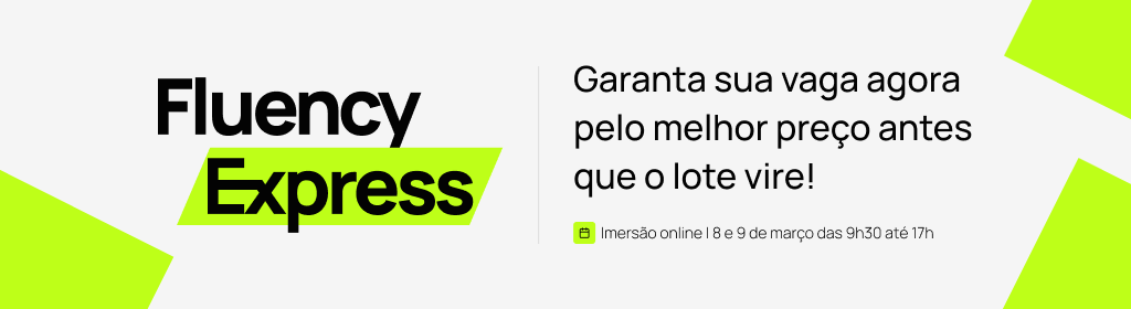 Banner superior do produto. Segue a descrição do conteúdo: Reative o mecanismo natural que fez você aprender português, para falar um novo idioma em 6 meses dedicando 21 minutos por dia.

Ingresso LOTE 1 te dará acesso a:

- Imersão Ao vivo no Zoom | 8 e 9 de março, das 9h30 até 17h
- Acesso ao grupo de Whatsapp exclusivo da imersão