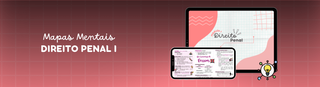 Banner superior do produto. Segue a descrição do conteúdo: Direito Penal (Módulo I)
Produto 100% DIGITAL! Você receberá um material em PDF.
Tópicos esquematizados e ilustrados para melhor compreensão.
Material direcionado para revisões.
Este material possui 31 páginas de conteúdo. 
SUMÁRIO:
Princípios Básicos do Direito Penal
Princípios Explícitos
Princípios Implícitos
Infração Penal
Lei Penal no Tempo
Lei Penal no Espaço
Do Crime
Fato Típico
Fato Ilícito
Fato Culpável
Teoria dos Erros
Do concurso de Pessoas
Do concurso de Crimes
Extinção da Punibilidade
Das Espécies de Penas
Dos Crimes Contra a Vida
Das Lesões Corporais
Da Periclitação da Vida e da Saúde
Da Rixa e dos Crimes Contra a Honra