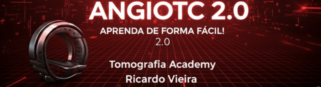 Banner superior do produto. Segue a descrição do conteúdo: IMERSÃO EM ANGIOTC 2.0

(AULAS DIRETAS NO SIMULADOR)

Domine a Angiotomografia Computadorizada de forma prática, simples e moderna!
Na Imersão em AngioTC 2.0, você vai aprender passo a passo a realizar os principais exames angiográficos — cerebral, carótidas, aorta torácica, aorta abdominal, TEP, MMII, MMSS e coronárias — com aulas gravadas dentro de um simulador realista, que reproduz o ambiente técnico de forma fiel.

- Destaques do Curso

- Mais de 40 aulas técnicas e interativas
Conteúdo direto ao ponto, com explicações claras e demonstrações no simulador.

- Acesso por 1 ano ao conteúdo completo
Revise e pratique quantas vezes quiser durante 12 meses.

- Certificado de 160 horas registrado
Garanta sua comprovação profissional com carga horária estendida.

- Acesso pelo site ou aplicativo
Estude de onde quiser, no computador ou celular.

- Protocolos completos de AngioTC:
Cerebral, carótidas, aorta torácica, aorta abdominal, TEP, MMII, MMSS e coronárias.

- Aulas de reconstrução multiplanar e 3D
Veja na prática como montar reconstruções diretamente no simulador.

- Grupo exclusivo no WhatsApp