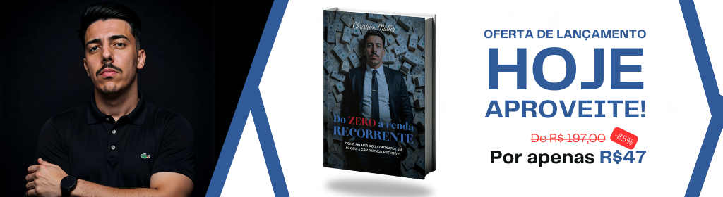 Banner superior do produto. Segue a descrição do conteúdo: DO ZERO AOS 6K EM 60 DIAS – O MÉTODO QUE FECHA CONTRATOS DE R$ 3.000 SEM PRECISAR DE INDICAÇÕES OU SORTE

Imagine estar no controle da sua vida financeira.
Sem depender de sorte.
Sem correr atrás de clientes desesperadamente.
Sem viver de altos e baixos.

Agora pense no que isso significa para você:

Pagar suas contas sem se preocupar se vai ter dinheiro no próximo mês.
Viajar sem peso na consciência, porque sua renda é previsível.
Escolher os clientes que quer atender, sem implorar por trabalho.
Criar um negócio digital lucrativo e escalável, sem precisar de equipe ou estrutura cara.
Isso não é teoria, é um método replicável.

Eu saí do zero e construí um sistema onde meus clientes me pagam todo mês. Agora, vou te mostrar como você pode fazer o mesmo em até 60 dias.

O QUE VOCÊ VAI APRENDER?
O que vender e para quem vender. Muitas pessoas tentam vender serviços que ninguém quer pagar. Você vai aprender exatamente o que as empresas pagam caro e de forma recorrente.
Como encontrar clientes que pagam bem. Nada de ficar implorando para quem não tem dinheiro. Você vai aprender onde estão os melhores clientes e como abordá-los da forma certa.
O script exato para fechar contratos de R$ 3.000. Empresários ignoram mensagens genéricas. Aqui você recebe um modelo pronto e validado para transformar leads em clientes pagantes.
Como apresentar sua proposta e justificar o preço. Não precisa baixar o valor para fechar contratos. Você aprenderá a criar uma oferta que faz o cliente enxergar os R$ 3.000 como um investimento essencial.
O segredo para manter clientes pagando todo mês. O jogo não é só vender, é reter. Você aprenderá a estruturar seu serviço para que os clientes continuem pagando por meses ou anos.
Como escalar para R$ 10.000, R$ 20.000 ou mais por mês. Se dois contratos garantem R$ 6.000 mensais, o que acontece quando você fecha cinco? Aqui, você aprende como expandir sem se sobrecarregar.
E o melhor: você não precisa de experiência, não precisa aparecer e não precisa gastar fortunas para começar.

ESSE MÉTODO FUNCIONA?
Se você aplicar o que está aqui, os contratos vão fechar.

E tem mais: se você não fechar pelo menos dois contratos de R$ 3.000 nos próximos 60 dias, eu devolvo 100% do seu dinheiro.

O risco está todo comigo. O único jeito de não ter resultados é não aplicar nada do que foi ensinado aqui.

BÔNUS EXCLUSIVO PARA QUEM GARANTIR O E-BOOK AGORA
Além do e-book, você também terá acesso às ferramentas que eu utilizo para fechar contratos e automatizar meu negócio.

Ferramentas para prospecção e fechamento de contratos.
Modelos de mensagens e abordagem validadas.
Recursos para automação e CRM.
Isso significa que você não precisa reinventar a roda.

Tudo pronto para você aplicar e começar a faturar.

QUANTO VALE ESSE CONHECIMENTO?
Se você fechar apenas UM contrato usando esse método, ele já se paga completamente.
Se fechar dois contratos, terá uma renda de R$ 6.000 mensais.
Se seguir o plano de escala, pode chegar a R$ 10.000, R$ 20.000 ou mais.
Se você realmente quer transformar sua vida financeira, essa decisão não pode ser adiada.

ATENÇÃO: ESTA OFERTA NÃO ESTARÁ DISPONÍVEL PARA SEMPRE
Este e-book não ficará à venda para sempre.

A qualquer momento, o preço pode subir ou a oferta pode sair do ar.

Você tem duas opções agora:

Fechar essa página e continuar sem uma renda previsível.
Aproveitar essa oportunidade e começar a faturar agora.
O jogo está na sua mão. Vai agir ou continuar deixando o tempo passar?