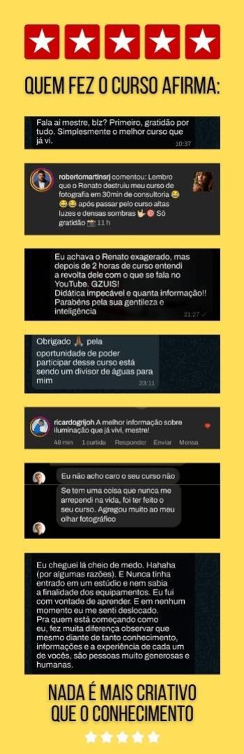 Banner lateral do produto. Segue a descrição do conteúdo: Parabéns! Você está adquirindo o passaporte vitalício para todas as atualizações do curso de flash Altas Luzes Densas Sombras.

Como funciona? Você receberá 2 emails com links, um para o curso normal e outro email com o login e senha para o curso vitalício, basta acessar por esse link e pronto!

Obrigado pela confiança e boas fotos!