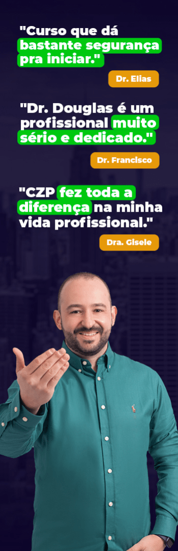 Banner lateral do produto. Segue a descrição do conteúdo: Nesse curso resolvi ensinar qualquer fisioterapeuta começar do zero e aprender como desenvolver a perícia fisioterapêutica.

Formatei esse curso pensando em você que tem clínica ou consultório e gostaria de agregar mais um serviço com excelente remuneração por hora técnica.

Imagine que você pode desenvolver documentos forenses como os pareceres de incapacidades que serão usados em diversos tipos de processos judiciais e administrativos dentro da sua clínica ou consultório.

Outra coisa que me preocupei na formatação do curso é que vocês tenham contato diretamente comigo para sanar qualquer dúvida durante o processo, eu quero que vocês aprendam de verdade atuar nesta área.