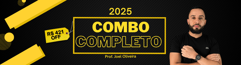 Banner superior do produto. Segue a descrição do conteúdo: De R$ 498,70 por apenas R$ 87,50! Aproveite R$ 417 de desconto!

Transforme sua preparação para concursos públicos com o Combo Completo 2025!

&gt;&gt; O que você vai encontrar?

Aulas em vídeo e apostilas com conteúdos atualizados e focados em:
- Legislação Educacional (LDB, BNCC, ECA)
- Conhecimentos Pedagógicos (Tendências, Avaliação, PPP e mais)
- Língua Portuguesa (Gramática, Interpretação e Redação)

&gt;&gt; Benefícios :

- Acesso vitalício: estudo no seu ritmo, sem pressa.
- Conteúdo direto ao ponto, ideal para concursos na área da educação.
- Material organizado para facilitar a revisão e garantir alto desempenho.

&gt;&gt; Vagas limitadas! Não perca essa oportunidade única de se preparar com qualidade por um valor imperdível.