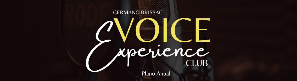 Banner superior do produto. Segue a descrição do conteúdo: Bem-vindo ao Voice Experience Club, o lugar onde o protagonismo da sua voz se encontra com a paixão pela música! 
Aqui, mergulhamos no universo do desenvolvimento vocal, pessoal e musical...

Seja você um iniciante no mundo do canto e da música, ou um cantor atuante e quer reforçar suas habilidades técnicas, ou alguém que busca cantar por satisfação pessoal e desenvolvimento pessoal ou simplesmente, um amante da boa música que busca aguçar suas percepções e ter maior conhecimento musical e cultural...

Este espaço é dedicado à você.

Junte-se a nós nessa incrível jornada!