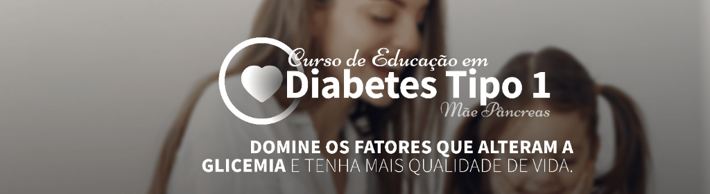 Banner superior do produto. Segue a descrição do conteúdo: Curso que ensina pessoas com diabetes tipo 1, pais de crianças com diabetes tipo 1 e profissionais de saúde a melhorar as glicemias para diminuir a hemoglobina glicada e aumentar o tempo em que a glicemia fica na meta. Benefícios: 1– Você vai conseguir identificar onde está errando no dia a dia percebendo nas variações glicêmicas o que precisa ser modificado sem ficar apavorada a qualquer hora do dia. 2– Você vai dormir mais tranquila porque vai conseguir mapear as glicemias tendo mais previsibilidade nas madrugadas. 3– Você vai descobrir como alimentar seu filho com mais tranquilidade e liberdade através da contagem de carboidratos sem ter medo de alterar a glicemia. 4– Qualidade de vida: você se sentirá mais tranquila, com menos medo, porque terá mais previsibilidade no dia a dia e saberá como conduzir as questões referentes ao diabetes. 5- Você será ser capaz de montar um protocolo para ajudar a escola e outras pessoas a cuidarem do seu filho na sua ausência, ou seja sem precisar de sair do trabalho ou deixar seus compromissos. 6- Você vai entender que a dor que está sentindo faz parte de um processo e depois disso conseguirá lidar melhor com o diagnóstico sem se sentir perdida ou incapaz. 7-Você vai descobrir as opções mais modernas do tratamento do diabetes tipo 1 que transformam a vida do diabético tipo 1: como Bombas de insulina, Libre e MiaoMiao. 8-Você vai proporcionar uma vida infantil melhor para o seu filho como: festas infantis, ir na casa do colega, exercício físico. 9– Você vai ter conhecimento suficiente para evitar o Burnout: que é a exaustão devido a sobrecarga gerada pelos cuidados com o diabetes. 10– Você vai conseguir cuidar da criança sem deixar de cuidar de si , de forma segura, e tendo uma vida social mais segura. 11-Você vai dominar o diabetes mantendo a glicemia mais tempo dentro da meta estipulada pelo médico e a consequência será a diminuição da hemoglobina glicada. Diminuindo a chance de seu filho/você ter complicações como problemas na retina, alterações renais ou problemas cardíacos!!!! 12– Didática simples com esquemas passo a passo acessível com uma professora universitária de didática reconhecida, formação acadêmica sólida e com muita, muita experiência no cuidado como mãe de uma criança com DM1 aos 12 meses 13- Certificado digital pela Plataforma de ensino a distância EDUZZ.