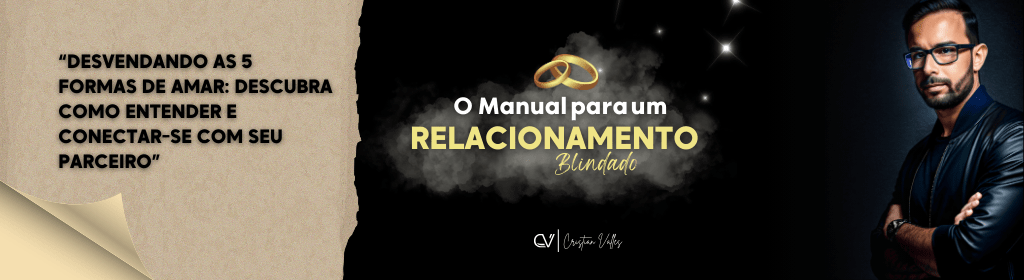 Banner superior do produto. Segue a descrição do conteúdo: Manual para um Relacionamento Blindado: Transforme Sua Vida a Dois!

Você está pronta para fortalecer o seu relacionamento e construir uma base sólida para o amor duradouro? Se sim, este é o curso perfeito para você!

O que você vai aprender:



Módulo 1: Seja Bem-Vindo: Neste módulo, daremos as boas-vindas e introduziremos os conceitos iniciais.

Módulo 2: Desvendando as Escolhas Inconscientes: Exploraremos as escolhas que fazemos de forma inconsciente e como elas afetam nossos relacionamentos.

Módulo 3: Avaliando Seu Relacionamento Atual:  Compreenderemos como está o seu relacionamento atualmente e identificaremos pontos de atenção.

Módulo 4: As 5 Linguagens do Amor: Analisaremos as diferentes maneiras pelas quais expressamos e percebemos o amor, considerando o perfil emocional seu e do seu parceiro.

Módulo 5: A Ordem Natural da Vida: Exploraremos a ordem natural da vida e como ela impacta nossa jornada.

Módulo 6: Dependência Emocional:  Discutiremos a dependência emocional e como ela pode afetar nossos relacionamentos.

Módulo 7: Onde Está Sua Âncora?: Refletiremos sobre nossas âncoras emocionais e como elas influenciam nossas escolhas.

Módulo 8: Reconexão Sexual: Descobriremos segredos para manter a chama acesa na intimidade e criaremos uma conexão profunda com o parceiro.

Módulo 9: Explorando Seus Sonhos: Investigaremos nossos sonhos e desejos pessoais em relação ao relacionamento.

Módulo 10: Resolução de Conflitos: Aprenderemos estratégias para resolver conflitos de maneira saudável.

Super Bônus: Como Conduzir Conversas Difíceis (Aula Master) Dicas para lidar com conversas desafiadoras no relacionamento.

Super Bônus: A Lista - Desvendaremos seus desejos mais profundos e íntimos.

Bônus: A Descoberta - O Corpo e a Mente (Aula Master) Entenderemos como a mente molda e impacta o formato do nosso corpo.

Bônus: Como Salvar Seu Relacionamento Estratégias para fortalecer e salvar relacionamentos em dificuldade.

Bônus: Caso de Sucesso - Depoimento Inspiraremos-nos com histórias de sucesso de relacionamentos.