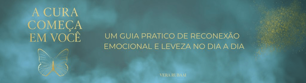 Banner superior do produto. Segue a descrição do conteúdo: Este não é um livro sobre perfeição. É um convite para sobreviver emocionalmente em meio ao caos da vida moderna.

Vivemos em um tempo em que sentir virou luxo. A rotina exige, o mundo acelera, e o coração vai ficando em segundo plano. Até que chega um limite. E quando ele chega, não é o corpo que grita primeiro, é a alma.

O e-book “A Cura Começa em Você” nasceu da urgência de cuidar do que não se vê: da dor que não tem nome, do cansaço que não passa com sono, da sensação de estar presente em tudo, menos em si mesma.

Aqui você não encontrará promessas vazias ou fórmulas mágicas. Encontrará verdades simples, práticas possíveis e caminhos reais para recomeçar. Porque a cura emocional não exige tempo livre: exige presença, coragem e a sua decisão de se escolher diariamente.

O que você vai encontrar neste e-book:

Reflexões profundas sobre o cansaço emocional, dores silenciosas e a dificuldade de se ouvir em meio à rotina.

Exercícios práticos que podem ser aplicados no dia a dia, mesmo nos momentos mais corridos.

Espaços de diário guiado, onde você poderá escrever, se escutar e registrar seu processo de cura.

Capítulos temáticos que abordam desde o reconhecimento da dor até a escolha da leveza e da paz.

Um capítulo bônus dedicado às relações que machucam silenciosamente, com orientações claras sobre como se proteger e se curar sem depender da mudança do outro.

Estrutura do conteúdo:

O cansaço invisível: quando o corpo funciona, mas a alma pede socorro.

A dor que não tem nome: sentimentos abafados que viram sintomas.

A cura começa na pausa: como desacelerar por dentro, mesmo sem parar por fora.

Reaprendendo a se escutar: reconexão emocional em meio à rotina.

O peso que não é seu: soltando culpas, expectativas e histórias que não pertencem a você.

Recomeçar sem culpa: a arte de mudar sem se punir.

A leveza é uma escolha diária: práticas simples para dias mais leves.

Quando o mundo não muda, você pode mudar: proteção emocional em ambientes difíceis.

A paz que você merece: sustentando sua cura mesmo nos dias nublados.

Capítulo bônus: relações que machucam silenciosamente e como se curar delas.

Para quem este e-book foi escrito:

Este material é para mulheres e homens que sentem o peso da rotina, das expectativas externas e das dores que não aparecem nos exames médicos. É para quem busca um espaço de acolhimento, ferramentas práticas e inspiração para recomeçar sem culpa. É para quem deseja construir um caminho de cura emocional possível, real e acessível.

Por que este e-book é diferente:

A proposta aqui não é ensinar a fugir da vida real, mas sim aprender a viver com mais consciência, presença e leveza em meio a ela. Cada capítulo traz não apenas reflexões, mas também exercícios e práticas que podem ser feitos em minutos. É um guia acessível e profundo ao mesmo tempo, que respeita o seu ritmo e a sua jornada.

Sobre a autora:

Vera Rubaai é terapeuta, coach, mestre em Reiki, palestrante e especialista em processos de autoconhecimento e cura emocional. Com ampla experiência em conduzir grupos e workshops de alto impacto, já auxiliou pessoas em diferentes fases da vida a resgatarem sua essência e encontrarem caminhos de reconexão consigo mesmas.

Este e-book reflete sua trajetória, sua sabedoria e sua missão de ajudar cada pessoa a descobrir que a verdadeira cura começa dentro de si.

Conclusão:

“A Cura Começa em Você” não é apenas um livro para ser lido, é um convite para ser vivido. Se este conteúdo tocar uma única parte sua que estava esquecida, já terá cumprido o seu propósito.