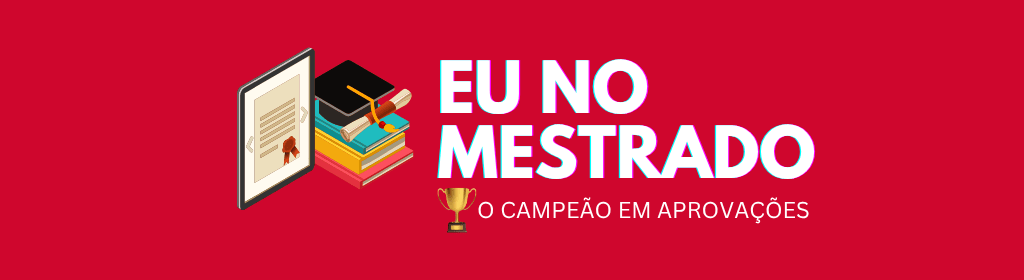 Banner superior do produto. Segue a descrição do conteúdo: Acesso imediato Eu no Mestrado, um treinamento o um passo a passo completo para conquistar sua vaga no mestrado em universidades públicas ou particulares, mesmo que não saiba por onde começar ou vai iniciar sua candidatura do absoluto zero.