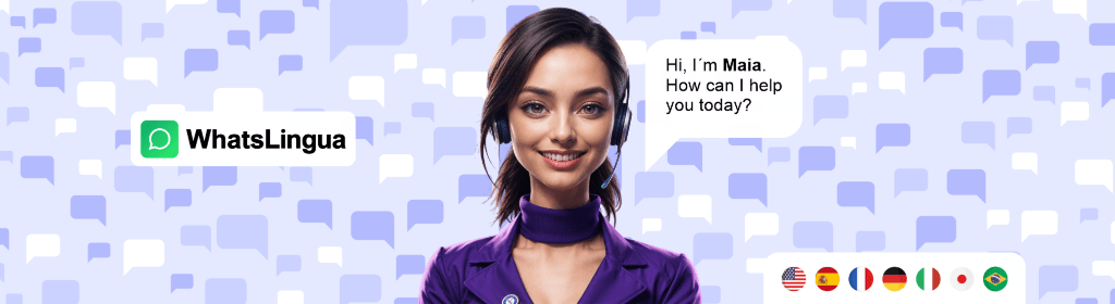 Banner superior do produto. Segue a descrição do conteúdo: MAIA - Sua Assistente Pessoal de Idiomas por IA

Transforme seu WhatsApp em uma escola de idiomas personalizada, disponível 24 horas por dia.

A Maia é uma revolução no aprendizado de idiomas. Usando inteligência artificial avançada, ela conversa com você diretamente pelo WhatsApp, adaptando-se ao seu ritmo, necessidades e objetivos pessoais.

Por que a Maia é diferente?
- Sempre disponível: Pratique inglês, espanhol, francês ou outros idiomas a qualquer hora
- Totalmente personalizada: Adapta-se ao seu nível, desde iniciante até avançado
- Conversação real: Simula situações do dia a dia, trabalho, viagens e estudos
- Correção inteligente: Corrige seus erros naturalmente, sem constrangimento
- Áudio + texto: Melhora sua pronúncia e compreensão simultaneamente

Como funciona:

1 - Salve o contato da Maia no seu WhatsApp
2 - Envie uma mensagem (pode ser só um "Oi!") 
3 - Comece a praticar imediatamente

A Maia se adapta e evolui com você

Perfeita para:
• Profissionais que precisam se comunicar internacionalmente
• Estudantes preparando-se para intercâmbios ou provas
• Viajantes que querem se comunicar melhor no exterior
• Qualquer pessoa que sempre quis ser fluente em outro idioma

Dois aprendizados em um: Enquanto domina novos idiomas, você também se familiariza com o poder da inteligência artificial - a tecnologia que está transformando o mundo.

Experimente por 7 dias sem riscos - Você pode testar todo o potencial da Maia e sentir a diferença na sua aprendizagem. Se não gostar, basta solicitar o cancelamento que devolvemos seu pagamento.

A Maia não é apenas um curso - é sua parceira pessoal de idiomas, disponível no aplicativo que você mais usa. Transforme minutos perdidos do seu dia em sessões produtivas de aprendizado.

Sua fluência está a uma mensagem de distância.