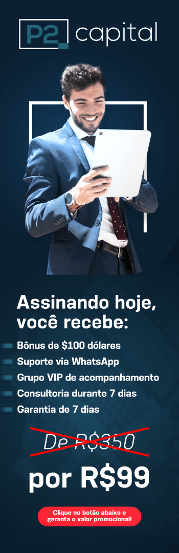 Banner lateral do produto. Segue a descrição do conteúdo: Explore nossas Soluções de Mentoria e Treinamento Online: 
Ativação rápida do sistema em sua conta; 
Suporte contínuo de um Consultor por 7 dias; 
Vantagens exclusivas para o início do teste.

Com uma equipe de especialistas dedicados, a P2 Capital proporciona análises financeiras precisas, estratégias inovadoras e soluções personalizadas para atender às necessidades específicas de cada cliente.

Conte conosco para um atendimento excepcional e orientação de qualidade!