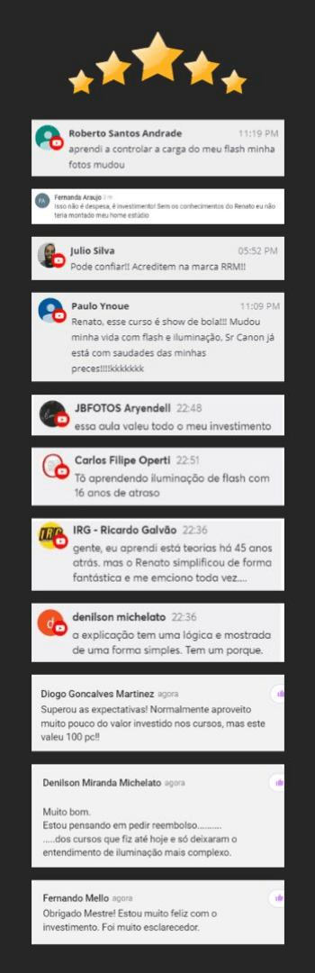 Banner lateral do produto. Segue a descrição do conteúdo: Descubra, em uma aula teórica e prática em estúdio, a forma correta de calcular a carga do flash portátil em apenas 3 segundos, sem fotômetros, trenas, chutes, decorebas ou qualquer cálculo! Método inédito e original, acesso durante 1 ano!